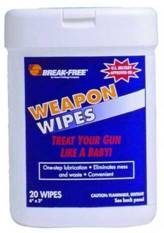 Breakfree Free Cleaner Lube Ind Wrap Wipes 20 sheets
